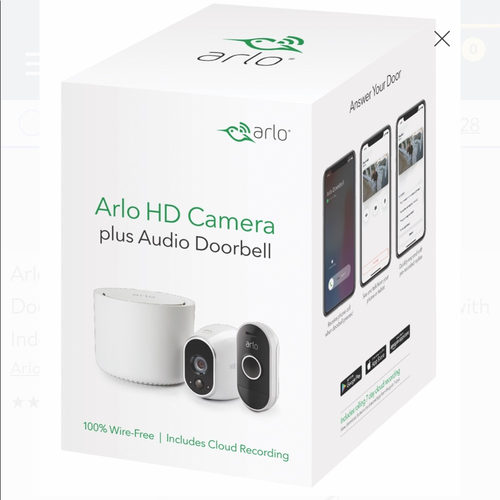 Arlo HD Security Camera with Audio Doorbell